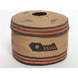 Rare Nootka String Basket 