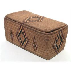 Salish Lytton Lidded Retangular Basket
