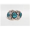 Image 1 : Navajo Silver & Turquoise Bracelt
