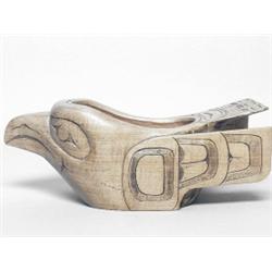 Nishga Carved Yellow Cedar Bowl