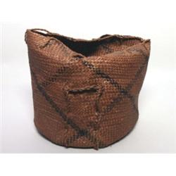 Haida Plaited Split Cedar Bark Basket