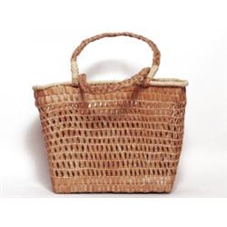 Makah Cedar Basket Probably Neah Bay