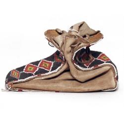 Plains Cut Bead Strip Bag C. 1910