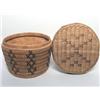 Image 2 : Salish Lilooet Lidded Circular Basket