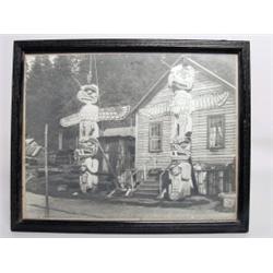 Old Photograph Of Native Village