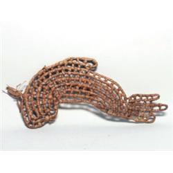 Rare & Unusual Woven Cedar Whale Figure