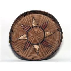 Salish Native Coiled Basketry Tray