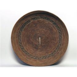 19th C. California Coiled Circular Basket