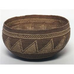 Yurok-Hupa Indian Basketry Bowl
