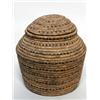 Image 1 : 19th C. Inuit Coiled Lidded Basket Jar