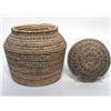 Image 2 : 19th C. Inuit Coiled Lidded Basket Jar