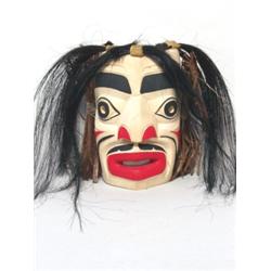 Willy Poirier Native Carved Yellow Cedar Mask