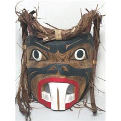 Carl Simeon Native Carved Cedar Mask