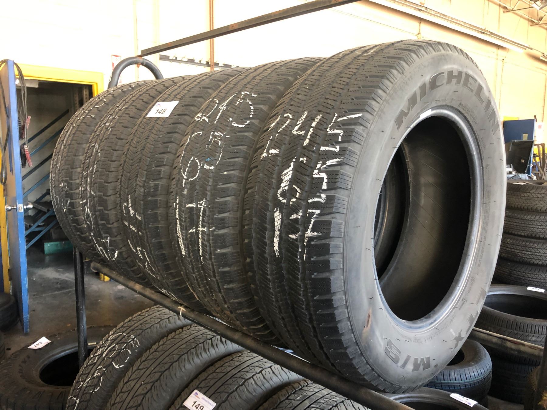 SET OF 5 MICHELIN 245/65R17 M+S TIRES - Able Auctions