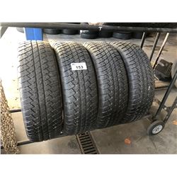 SET OF 4 BRIDGESTONE 255/70R16 M+S TIRES