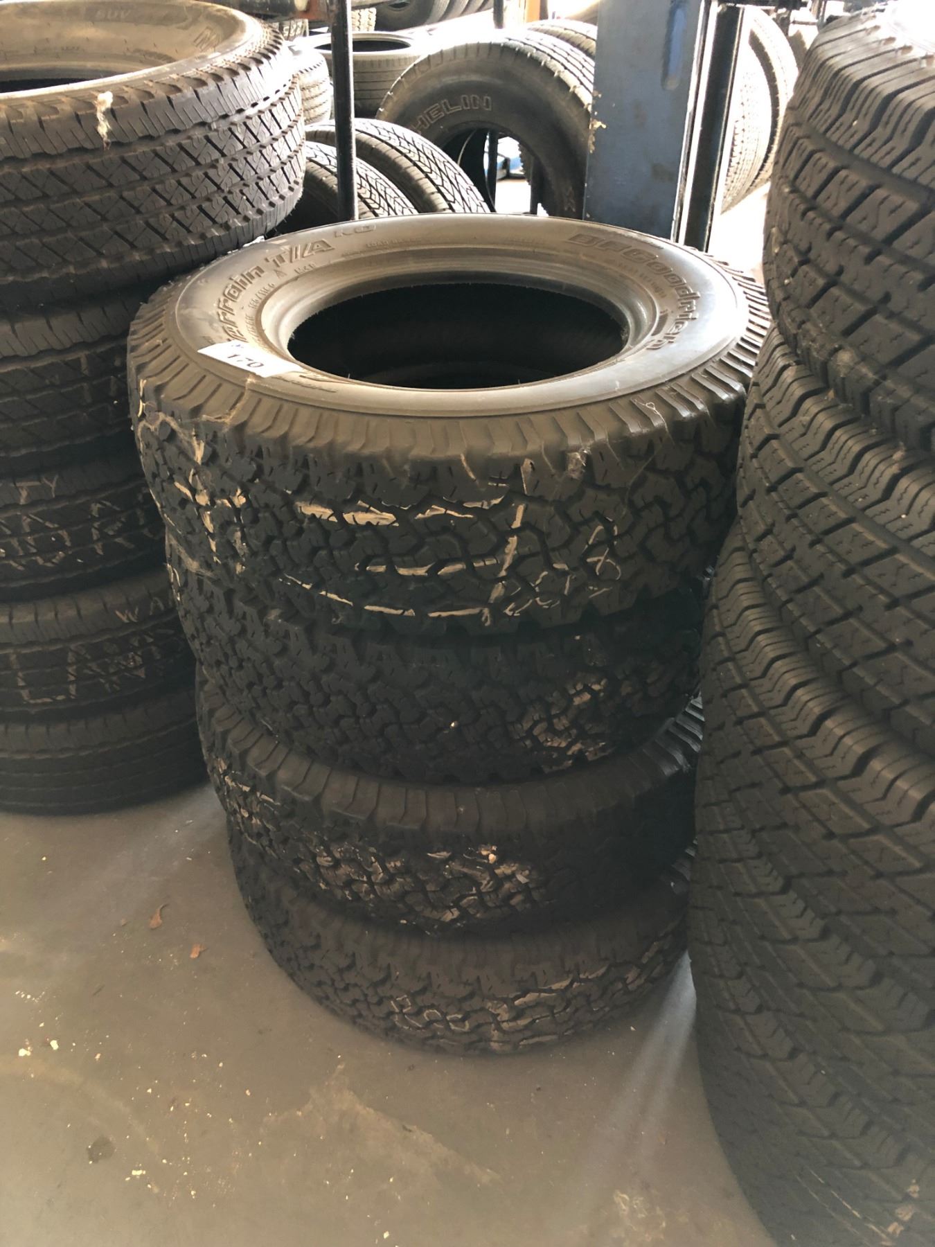 SET OF 4 BF GOODRICH LT245/75R16 M+S TIRES