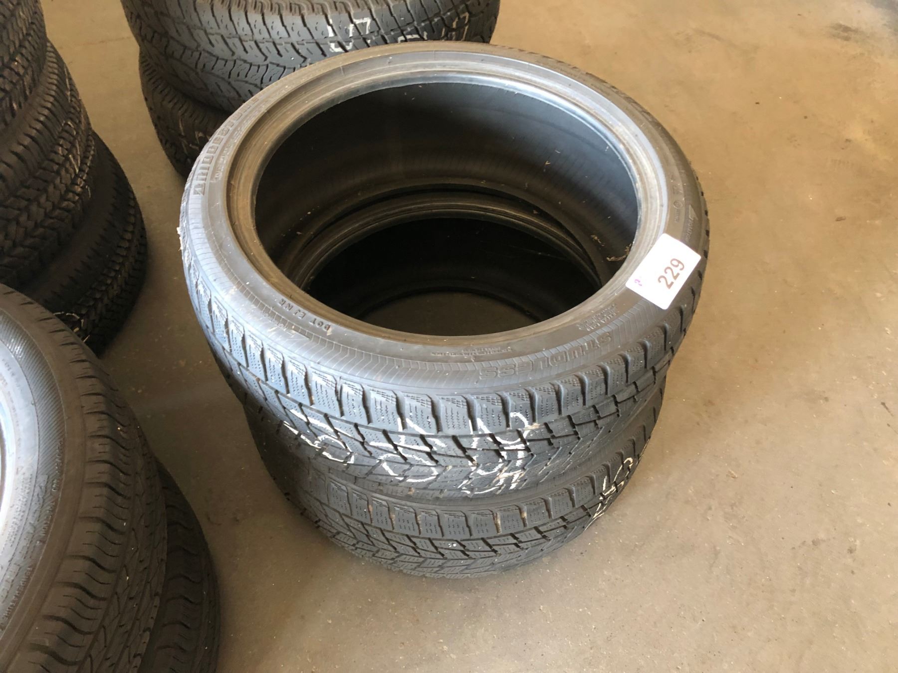 PAIR OF BRIDGESTONE 255 40R19 M S TIRES pair-of-bridgestone-255-40r19-m-s-tires