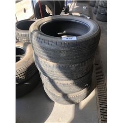 SET OF 4 MICHELIN 215/55R17 TIRES