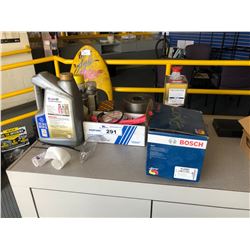 ASSORTED CAR PARTS, FLUIDS & MORE