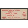 Image 1 : Woodstock Authentic Unused Ticket from August 15/ 1969