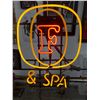 Image 1 : FOSTERS AND SPA NEON BEER SIGN (WORKING)