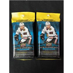 2018-19 UPPER DECK SERIES 2 HOCKEY CARD PACKS LOT (32 CARDS PER PACK)