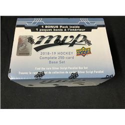 2018-19 UPPER DECK MVP HOCKEY BOX (250 CARD BASE SET)