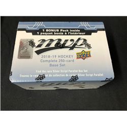 2018-19 UPPER DECK MVP HOCKEY BOX (250 CARD BASE SET)
