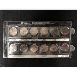 CANADIAN PROVINCES 25 CENT COIN SET