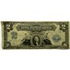 Image 1 : 1899 $2 SILVER CERTIFICATE "PORTHOLE" NOTE