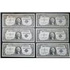 Image 1 : 6- 1957 CU $1 SILVER CERTIFICATES