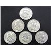 Image 1 : 6- FRANKLIN HALF DOLLARS AU/BU