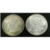 Image 1 : 1902 & 1904-O TONED AU MORGAN DOLLARS