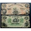 Image 1 : 2-OBSOLETE BANK NOTES;