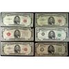 Image 1 : 6- $5 STAR NOTES (4-RED SEALS)