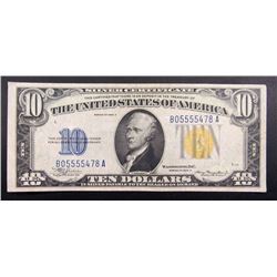 1934A "NORTH AFRICA" $10 SILVER CERT