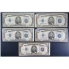 Image 1 : 5- $5 SILVER CERTIFICATES