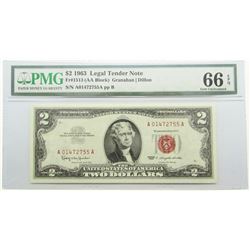 1963 $2 RED SEAL LEGAL TENDER NOTE