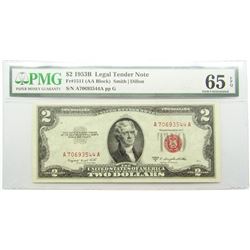 1953 B $2.00 RED SEAL LEGAL TENDER NOTE