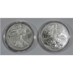 2009 & 2012 AMERICAN SILVER EAGLES