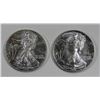 Image 1 : 1990 & 1999 AMERICAN SILVER EAGLES