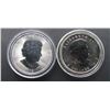 Image 2 : 2- QUEEN ELIZABETH 1OZ FINE SILVER $5 ROUND
