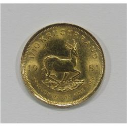 1981 SOUTH AFRICA KRUGERRAND BU