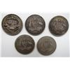 Image 1 : 5 - AUSTRALIAN "GR BRIT" SILVER ONE FLORIN TWO