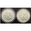 Image 1 : 1987 & 1993 AMERICAN SILVER EAGLES