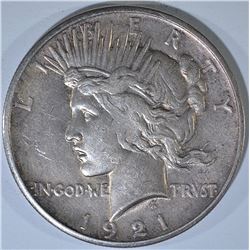 1921 PEACE DOLLAR, AU