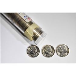 1944-S JEFFERSON SILVER  “WAR  NICKEL BU ROLL