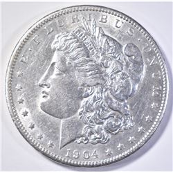 1904-S MORGAN DOLLAR  AU/BU