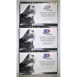 3-2005 SILVER STATE QUARTER PROOF SETS