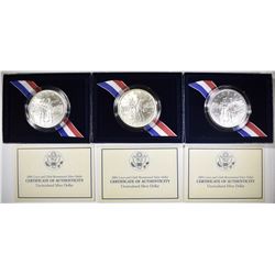 3-2004 LEWIS & CLARK UNC COMMEM SILVER DOLLARS